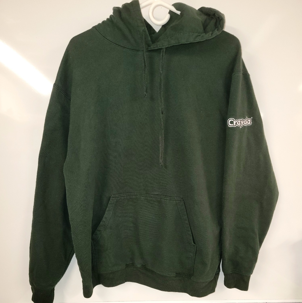 Crayola Forest Pine Green Hoodie, Large